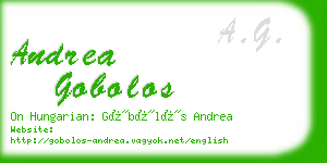 andrea gobolos business card